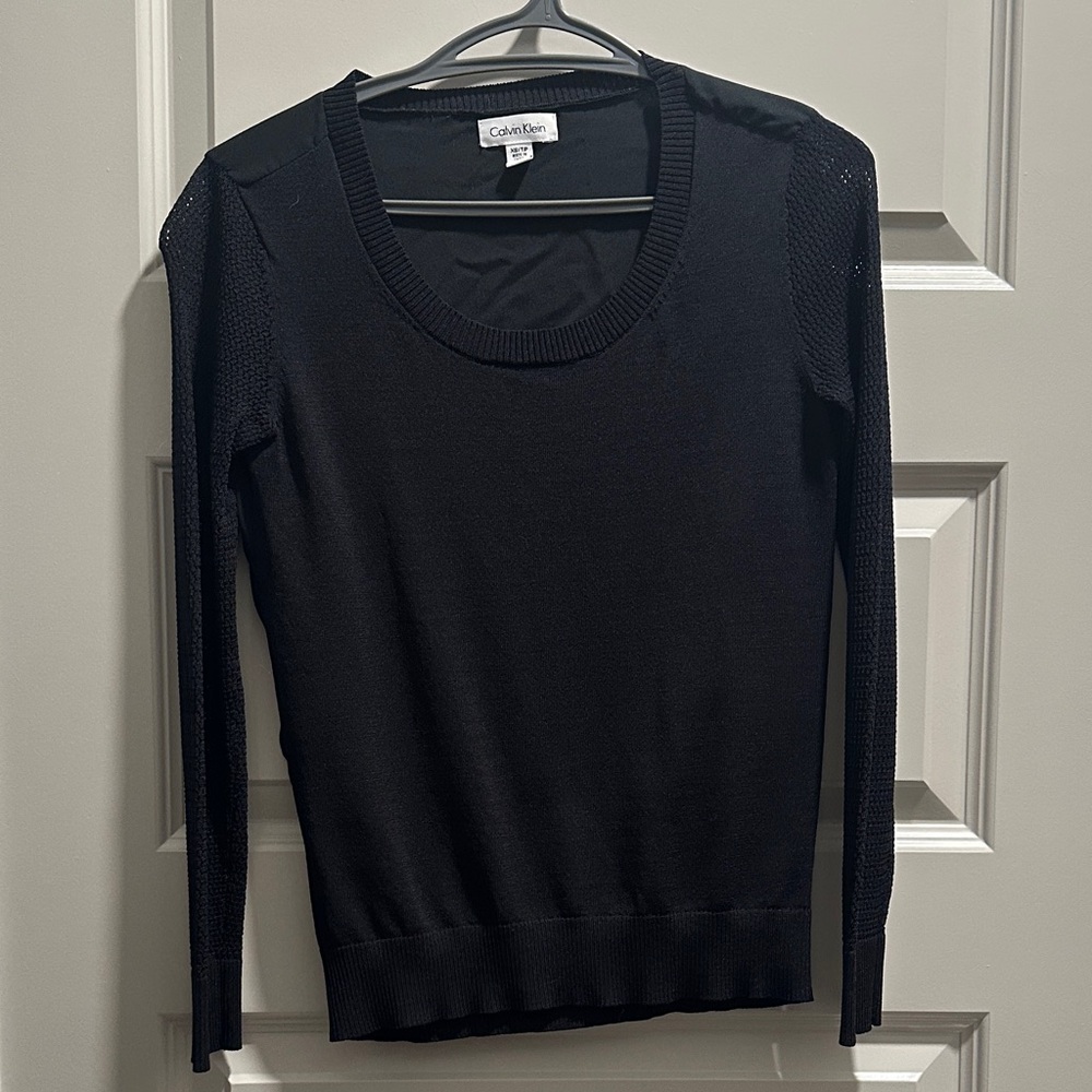 Calvin Klein Midnight Black Knit Top